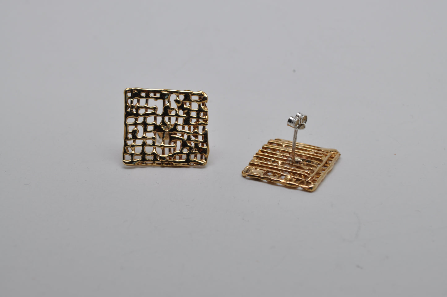 Midi waffle earrings