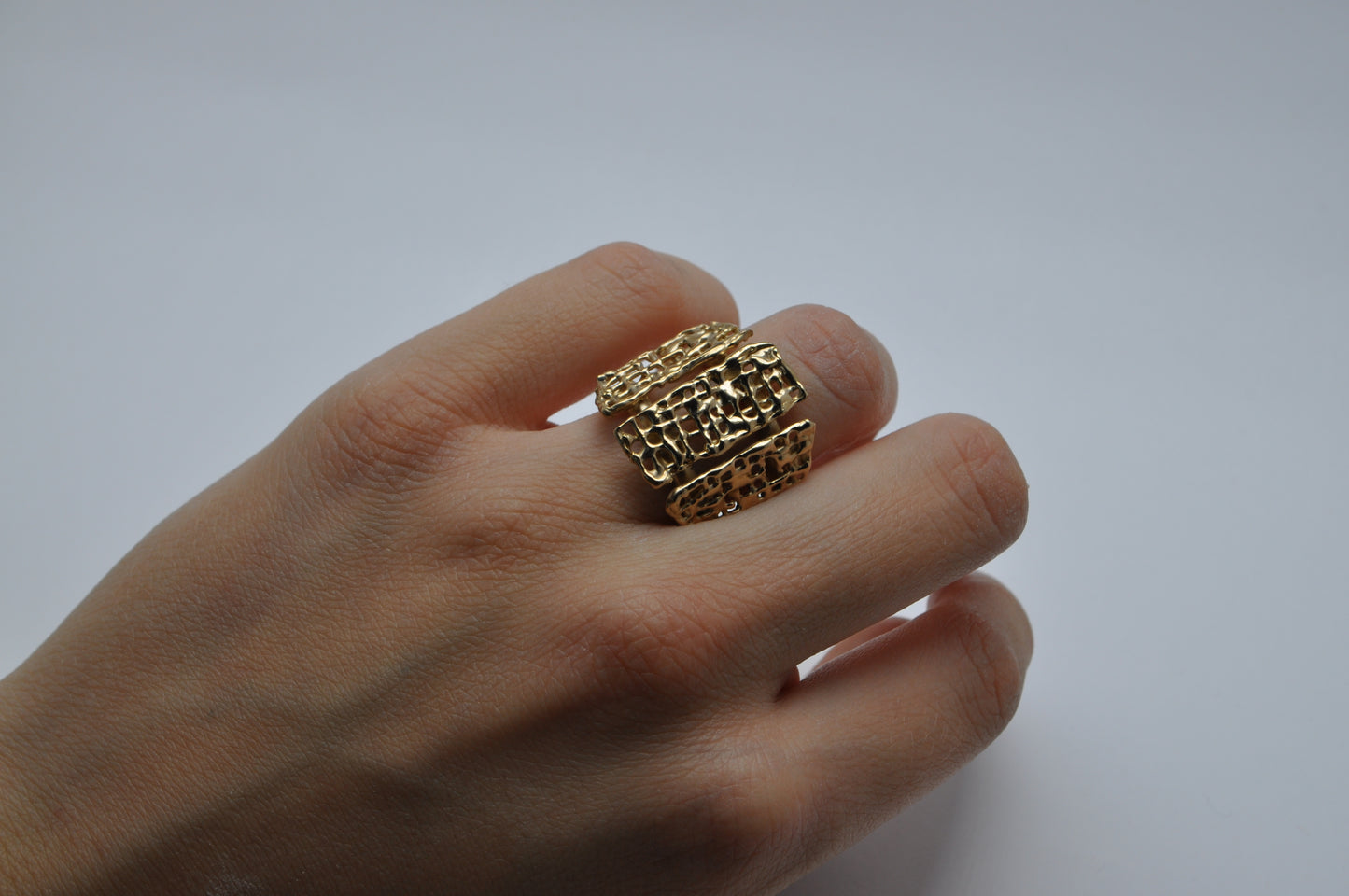 Triple waffle ring
