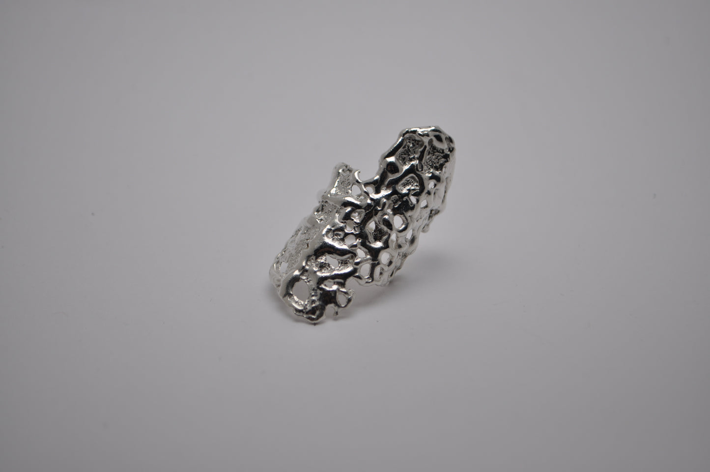 Crochet ring (silver)