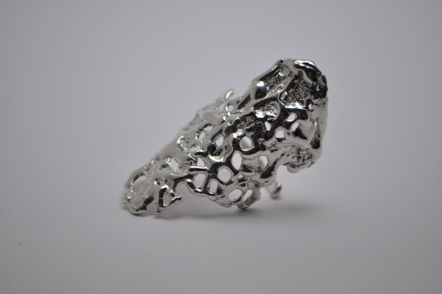 Crochet ring (silver)