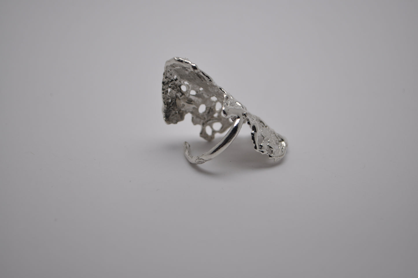 Crochet ring (silver)