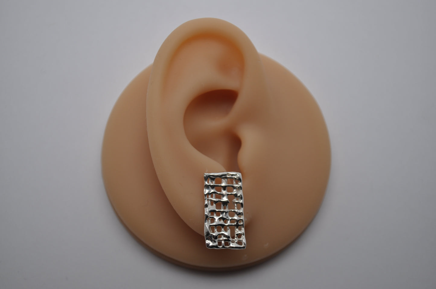 Ultramini waffle earrings