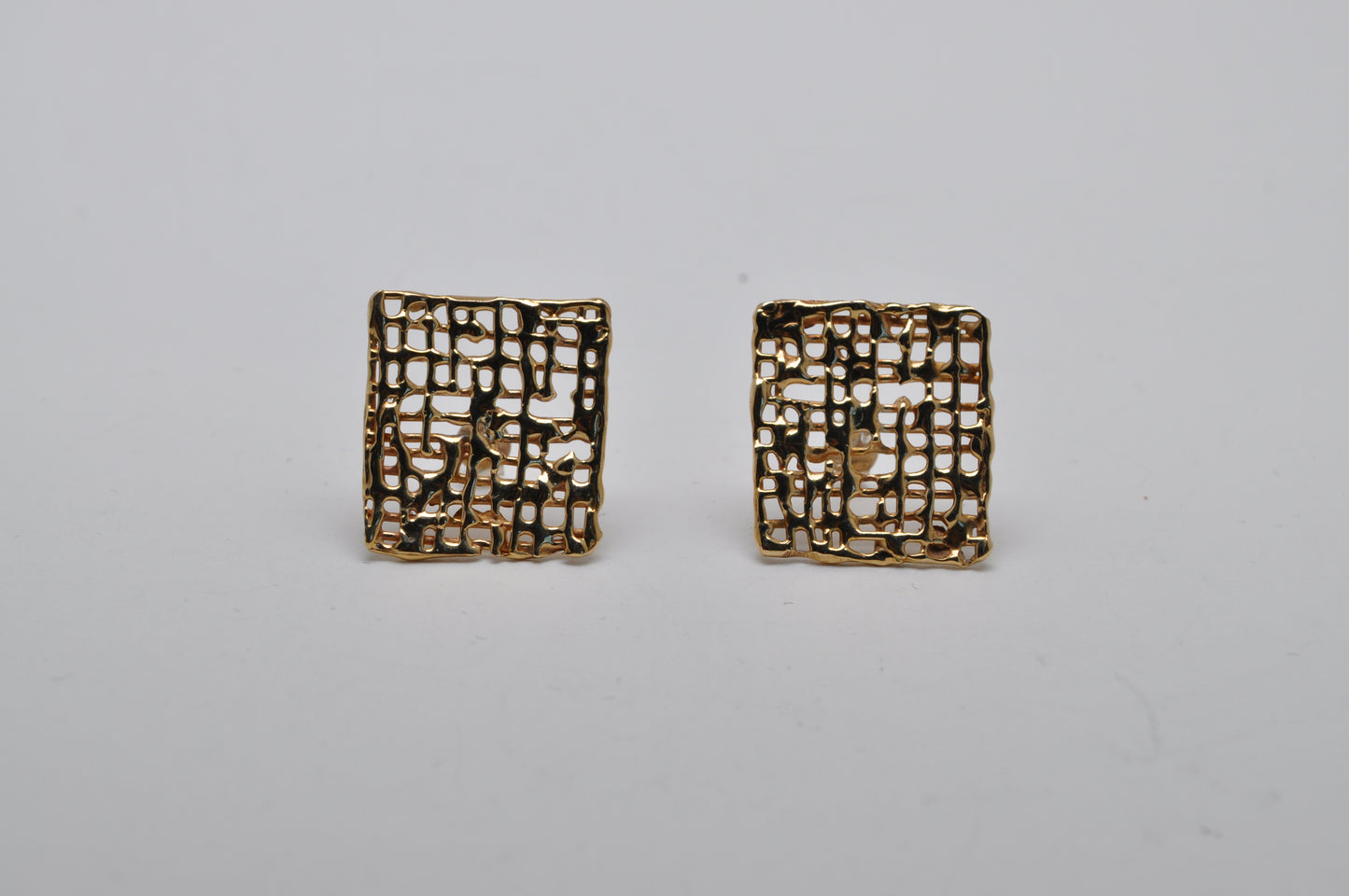 Midi waffle earrings