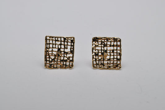 Midi waffle earrings